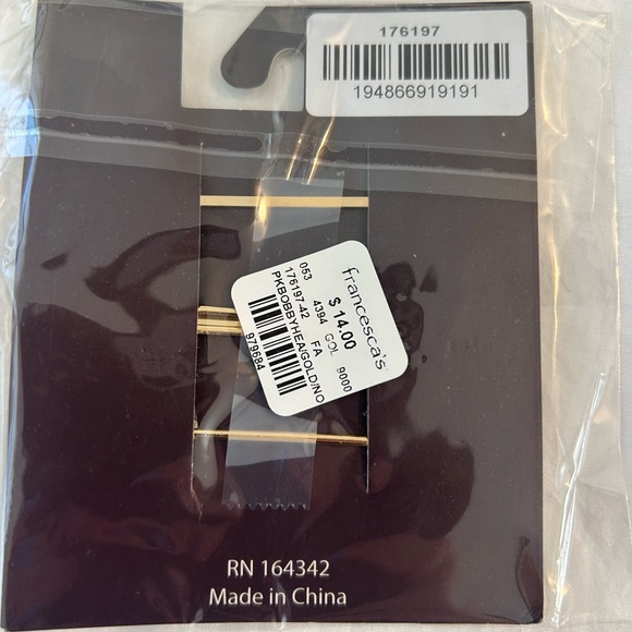 NWT Francesca’s Heart Bobby Pin BUNDLE (Set of 2/Unopened) - Picture 3 of 11